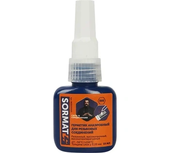 Герметик анаэробный, резьбой для труб, SORMAT 505 15 мл (1шт)